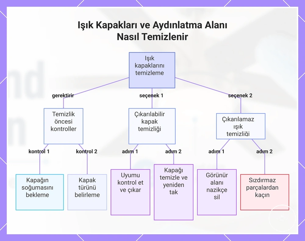 Işık Kapakları ve Aydınlatma Alanı Nasıl Temizlenir